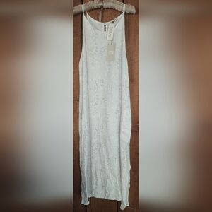 NWT Purolino Beautiful White Women's Large Maxi Dress. Made in Italy.
